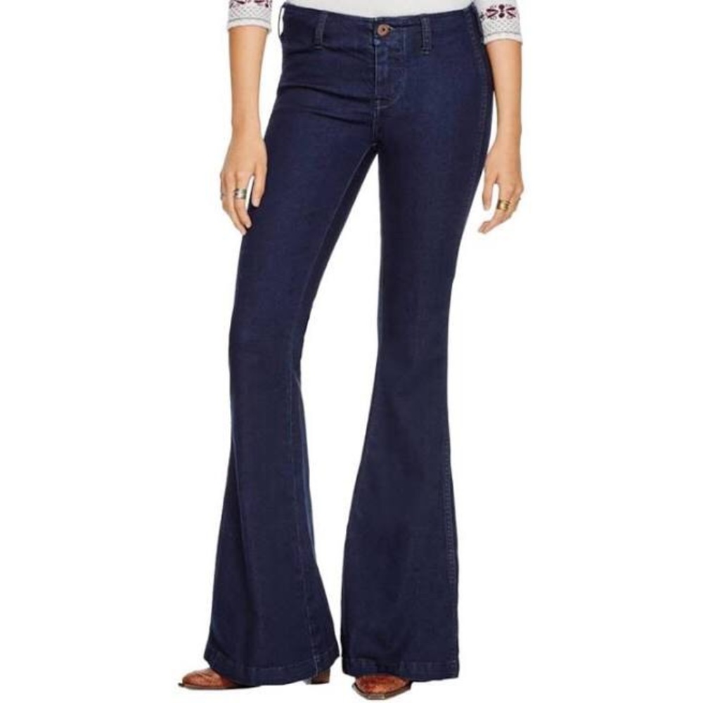 Free People Joelene Super Flare Bell Bottom Jeans